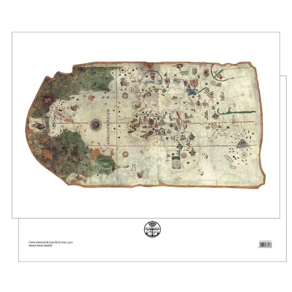 LAMINA MAPA JUAN DE LA COSA - Tienda del Museo Naval